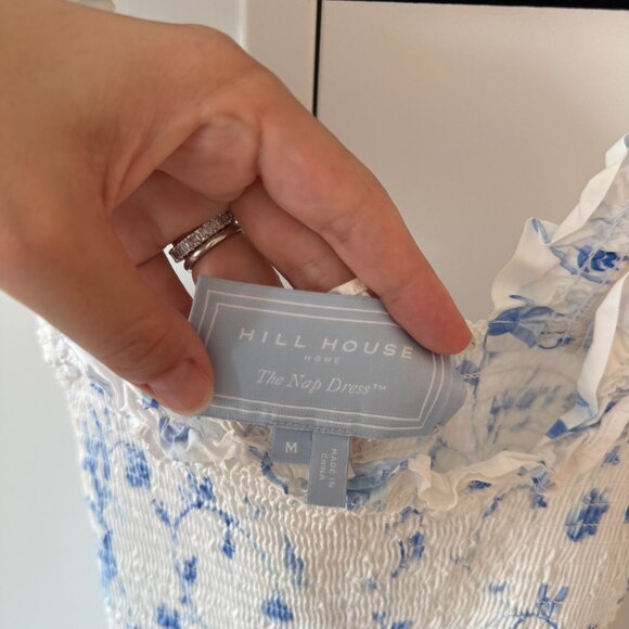 Hill House Home Blue and White Floral Ellie Nap Dress Medium - Picture 6 of 9